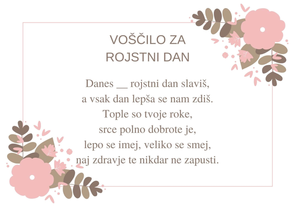 voščila za rojstni dan